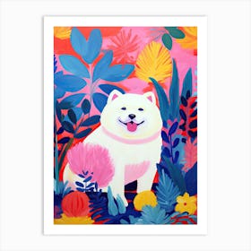 Samoyed, Matisse Inspired Art Print