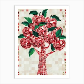 Mosaic Apple Tree Art Print