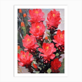 Cactus Painting Cylindropuntia Kleiniae 2 Art Print