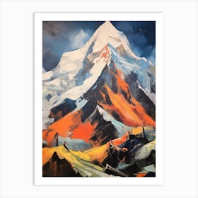 Huascaran Peru 4 Mountain Painting Art Print