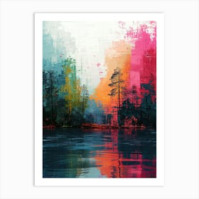 Abstract | Pixel Art Series Art Print