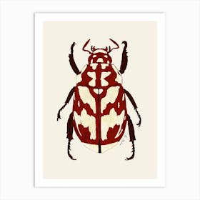 Red Beetle Art Print