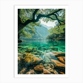 Lake In The Mountains 1 Art Print