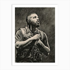 Drake painting art Art Print