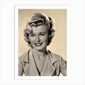 Ginger Rogers Retro Collage Movies Art Print