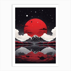 Red Moon In The Sky 1 Art Print