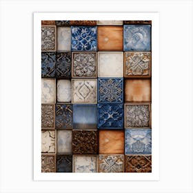 Mosaic Tile Pattern Art Print