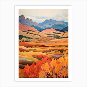 Autumn National Park Painting Rocky Mountain National Park Colorado Usa 2 Art Print