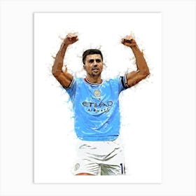 Rodri Manchester City Art Print