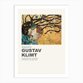 Museum Poster Inspired By Gustav Klimt 3 Art Print