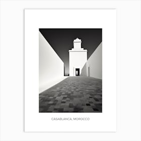 Poster Of Faro, Portugal, Photography In Black And White 4 Art Print