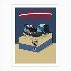 LA sneakers Art Print