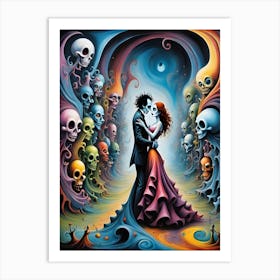 Waltz With the Enigmatic Specter of Madness Art Print