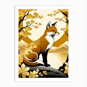 Japan Golden Fox 20 Art Print