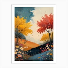 Autumn Trees 4 Art Print