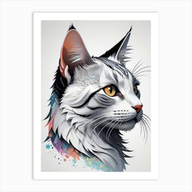 Portrait Of A Cat 4 Art Print