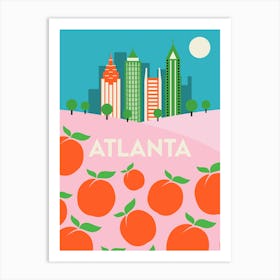 Atlanta Cityscape Art Print