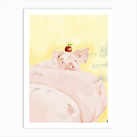 LOVELY PIG Art Print