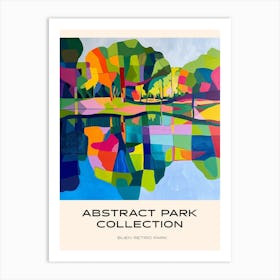 Abstract Park Collection Poster Buen Retiro Park Buenos Aires 3 Art Print