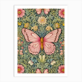 William Morris Butterfly Style William Morris Art Print