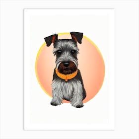 Miniature Schnauzer Illustration Dog Art Print
