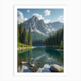 Mountain Lake Art Print