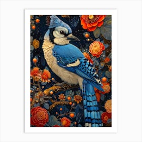 Blue Jay bird Art Print