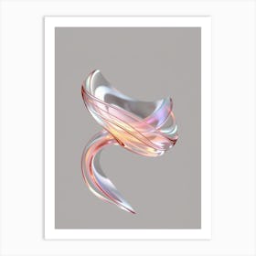 Abstract Wavy Glass Art Print