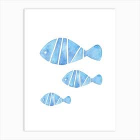 Watercolor Fish Art Print