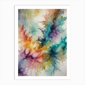 Abstract Watercolor Painting 44 Art Print