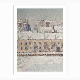 A Winter Morning In Stockholm Wall Art Print Art Print