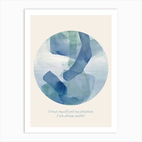 Affirmations I Trust Myself And My Intuition Art Print
