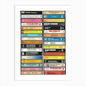 1970s Cassette Print Art Print