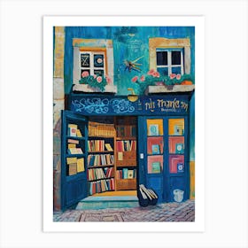Porto Book Nook Bookshop 3 Art Print