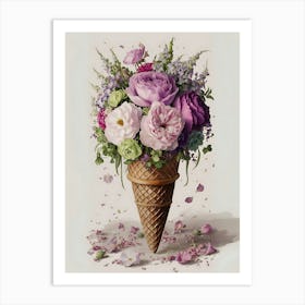 Ice Cream Cone 4 Art Print