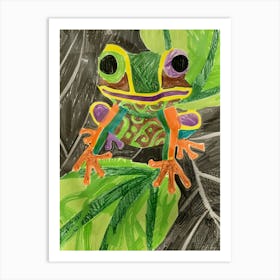 Frog illustration Art Print