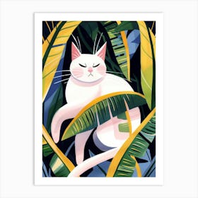 Cat In The Jungle 31 Art Print