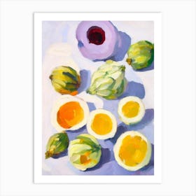 Artichoke Tablescape vegetable Art Print