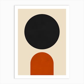 Minimalist geometric shapes 3 Art Print