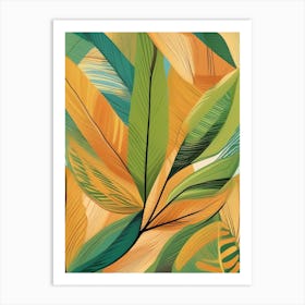 Tropical Leaves Art Print