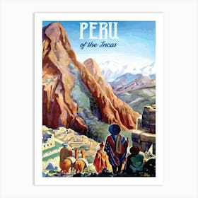 Peru Of The Incas, Breathtaking Mountains Art Print