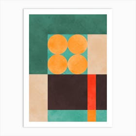 Color geometry in harmony 10 Art Print