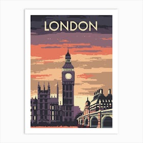 London At Sunset 1 Art Print