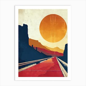 Road To Nowhere, USA Art Print