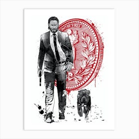 Lone Hitman And Cub Art Print