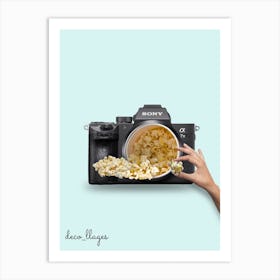 L'appareil photo distributeur de pop-corns Art Print