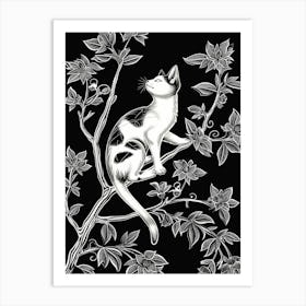 Sokoke Cat Minimalist Illustration 1 Art Print