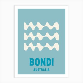 Bondi Beach, Australia, Graphic Style Poster 1 Art Print