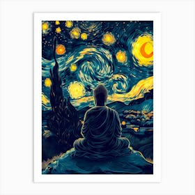 Buddha Having His Enlightenment Experience Art Print