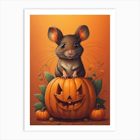 Halloween Mouse 1 Art Print